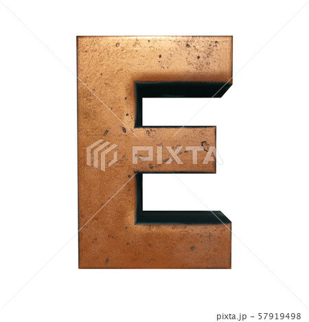 Copper metal letter 3D rendering Copper metal letter 3D rendering 57919498