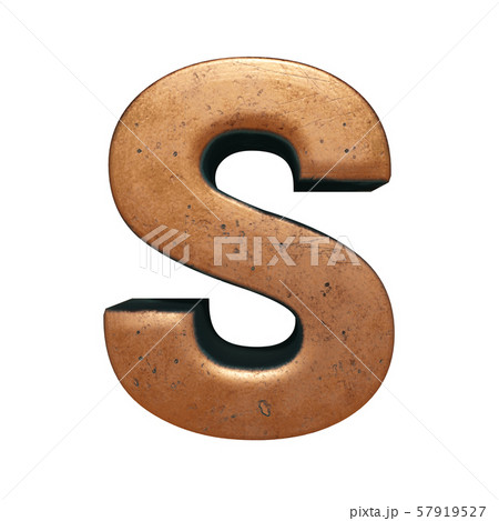 Copper metal letter 3D rendering Copper metal letter 3D rendering 57919527