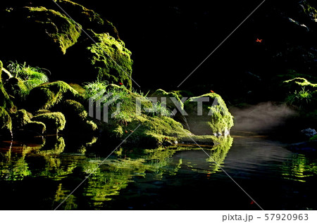 円原川の光芒の風景 円原川の光芒の風景 57920963