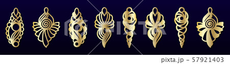 Laser cut pendants or earrings templates. Vector set. Jewelry or bijouterie design, pattern for cutting. Laser cut pendants or earrings templates. Vector set. Jewelry or bijouterie design, pattern for cutting. 57921403