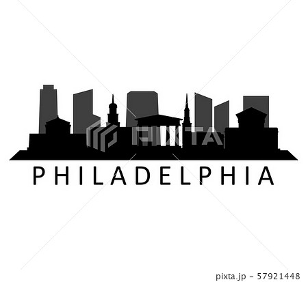 Philadelphia Skylineのイラスト素材