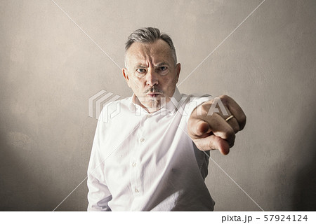 man by Stern and angry look 57924124
