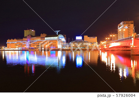 【北海道】幣舞橋の夜景(釧路) 【北海道】幣舞橋の夜景(釧路) 57926004