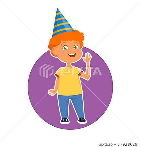 Birthday boy with hat 57928629