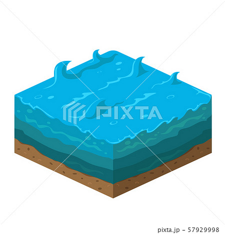 Soil layers vector isometric image 57929998
