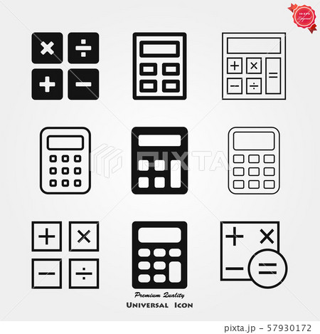 Calculator icon vector. Savings, finances sign, 57930172