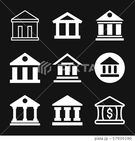 Bank icon design template. Vector icon, symbol Bank icon design template. Vector icon, symbol 57930190