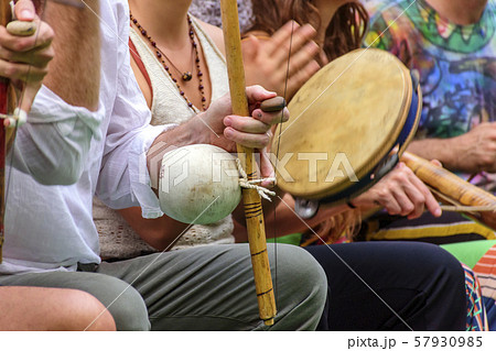 Brazilian berimbau and others instruments player Brazilian berimbau and others instruments player 57930985