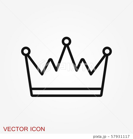 Crown Icon in trendy flat style isolated on 57931117