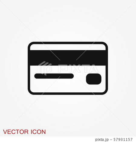 Credit Card icon vector, in trendy flat style 57931157