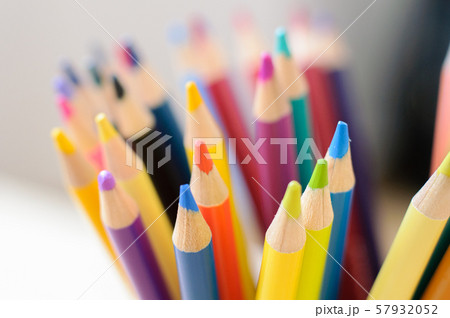 group of bright color pencils for drawing group of bright color pencils for drawing 57932052