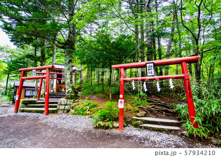 山梨県富士吉田市 新屋山神社 奥宮 山梨県富士吉田市 新屋山神社 奥宮 57934210