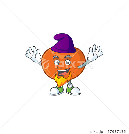Elf fresh tangerine juicy in cartoon character. 57937136