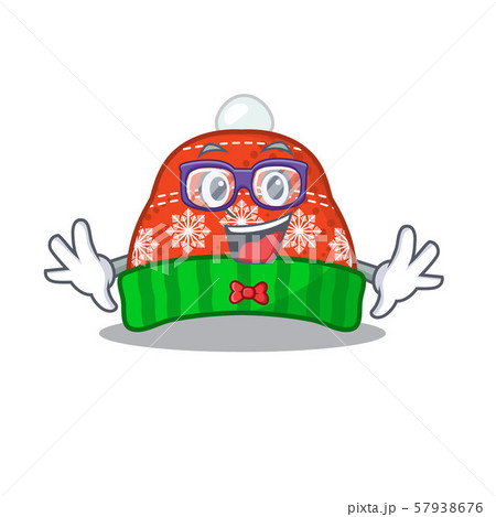 Geek winter hat in the mascot shape Geek winter hat in the mascot shape 57938676