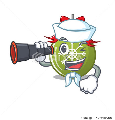 Sailor with binocular christmas ball green with mascot shape 57940560