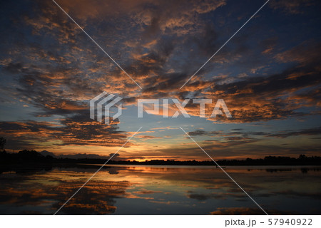 Sunset In The Evening Clouds Beautiful Background Sunset In The Evening Clouds Beautiful Background 57940922