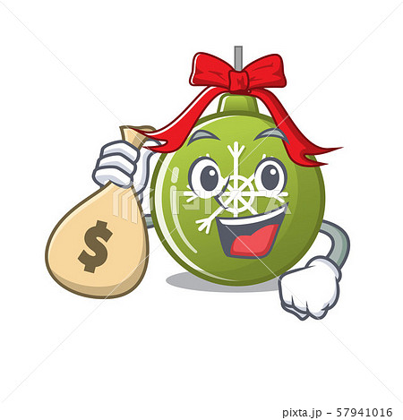 With money bag christmas ball green with the character 57941016