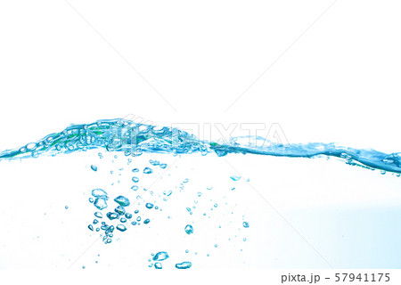 Clear water waves. Water wave isolated on white background 57941175