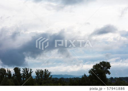 Thick beautiful clouds and clouds in the sky. 57941886