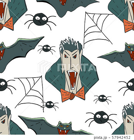 Halloween background. Vector seamless pattern 57942452
