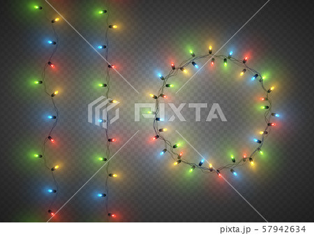 Decorative colorful light bulb garlands set, 57942634