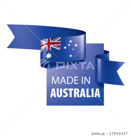 Australia flag, vector illustration on a white background. Australia flag, vector illustration on a white background. 57943327