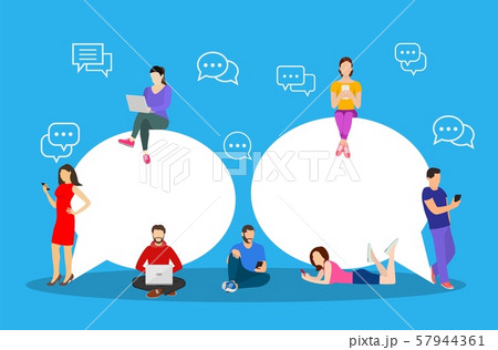 Chat talk. people for sending messages Chat talk. people for sending messages 57944361