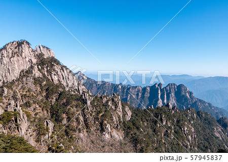 Scenery of Huangshan mountain in Anhui, China. 57945837