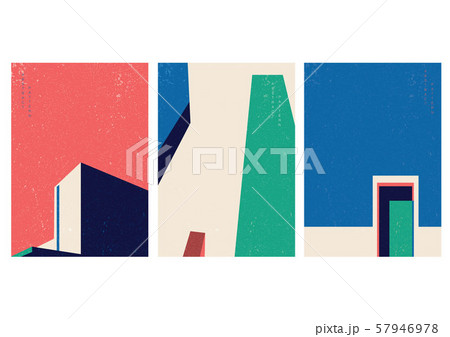 Building background with geometric pattern vector. Landscape template with grunge texture. Building background with geometric pattern vector. Landscape template with grunge texture. 57946978