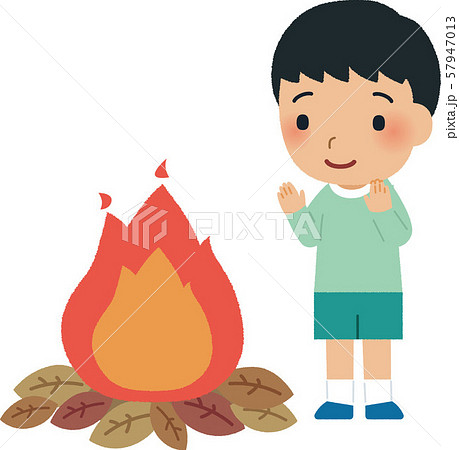 焚火のイラスト10のイラスト素材