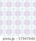 Seamless geometric pattern of purple stars and gray polygon shapes on white background, use as wallpaper, wrap paper, tile, fabric prints. 57947640
