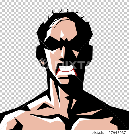 はげ ハゲ 男 裸 上半身 表情 シンプル のイラスト素材 はげ ハゲ 男 裸 上半身 表情 シンプル のイラスト素材