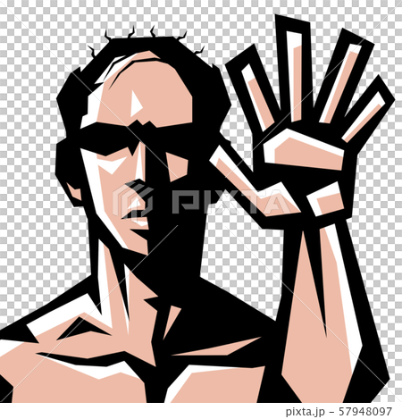 はげ,ハゲ,男,裸,上半身,表情,シンプル, はげ,ハゲ,男,裸,上半身,表情,シンプル, 57948097