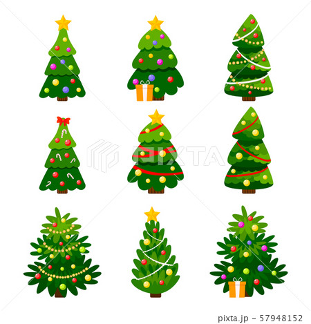 Different Christmas tree set 57948152