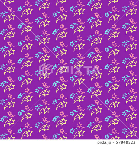 Falling stars, fireworks seamless pattern vector background 57948523