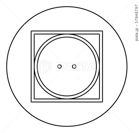 Drum drying in machine usually mode Clothes care symbols Washing concept Laundry sign icon in circle 57948797