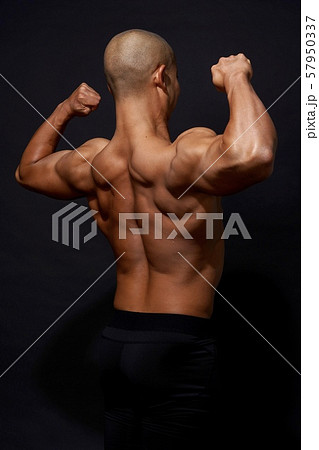 背中 筋肉の写真素材