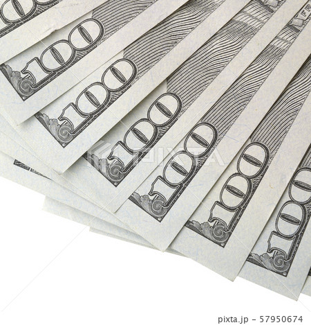 Dollar bills. American money isolated on white 57950674