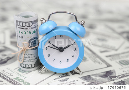 Time as an important business resource. Blue alarm 57950676