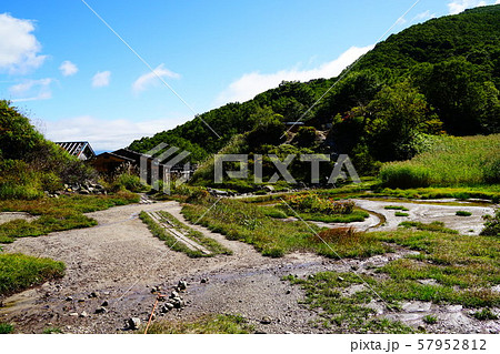 磐梯山　八方台登山口から　中の湯跡 57952812