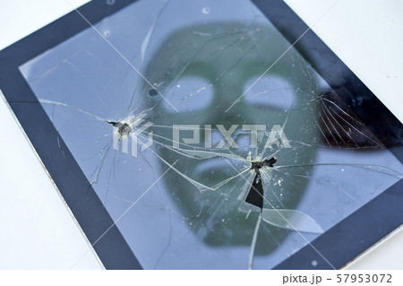 Hacker. Computer hacker reflection on laptop Hacker. Computer hacker reflection on laptop 57953072