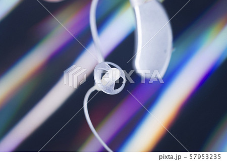 Hearing aid closeup isolated Hearing aid closeup isolated 57953235