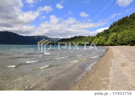 御前ヶ浜付近からうつす十和田湖畔の風景 御前ヶ浜付近からうつす十和田湖畔の風景 57953750