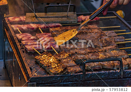 屋台　牛串　 57953812