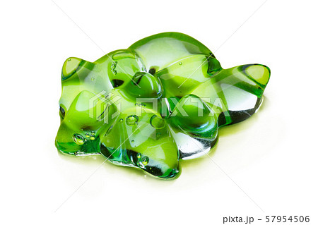 Cream gel transparent cosmetic sample texture with bubbles isolated on white background. Cosmetic Cream gel transparent cosmetic sample texture with bubbles isolated on white background. Cosmetic 57954506