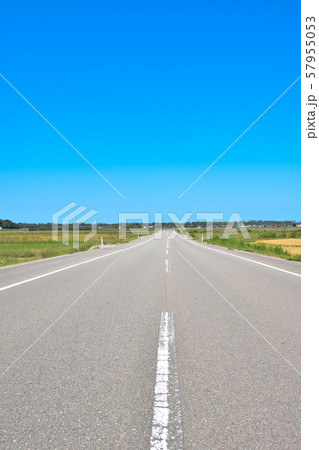 小松市湖東町 直線道路 小松市湖東町 直線道路 57955053