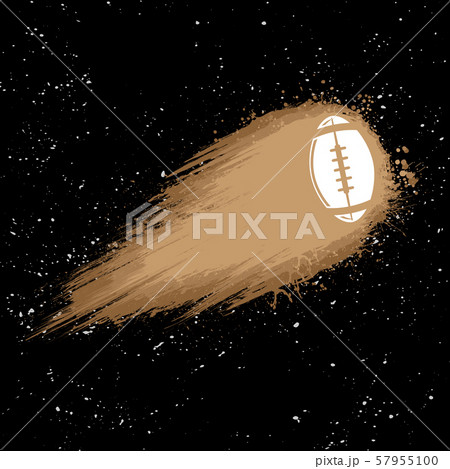 Space comet american football background 57955100