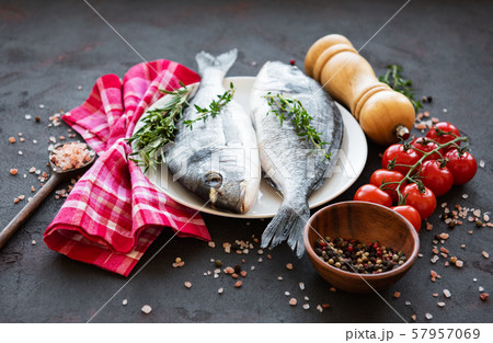 Fresh fish dorado 57957069