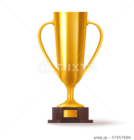 Isolated tall goblet for award ceremony. 3d cup Isolated tall goblet for award ceremony. 3d cup 57957696
