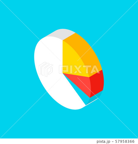 Graph Pie Isometric Object Graph Pie Isometric Object 57958366